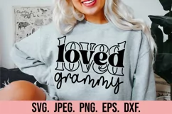 Loved Grammy SVG - Blessed Grammy - Grammy Life Mothers Day Product Image 3