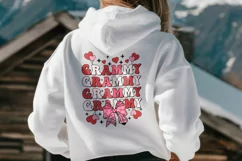 Grammy Valentine Pencil Coquette Bow SVG PNG Product Image 3
