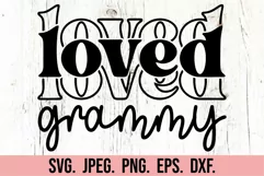 Loved Grammy SVG - Blessed Grammy - Grammy Life Mothers Day Product Image 1