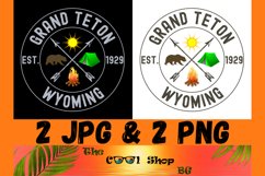 Grand Teton National Park Png, Retro US National Park Shirt Product Image 1