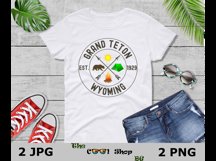Grand Teton National Park Png, Retro US National Park Shirt Product Image 3