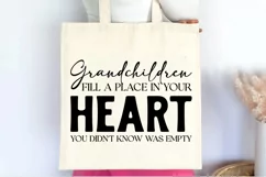 Grandchildren fill a place in your heart you didn't know SVG Product Image 3