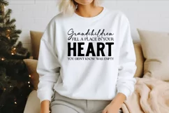 Grandchildren fill a place in your heart you didn't know SVG Product Image 2