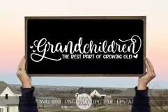 Grandchildren The Best Part Of Growing Old SVG Grandkids SVG Product Image 1