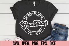 The Man The Myth Granddad SVG - Fathers Day - Best Granddad Product Image 1