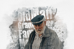 Typography Portrait Watercolor Art photo Effect Product Image 10