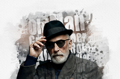 Typography Portrait Watercolor Art photo Effect Product Image 11