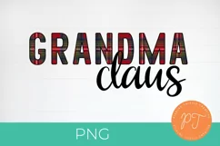 Grandma Claus Holiday Sublimation PNG Product Image 1