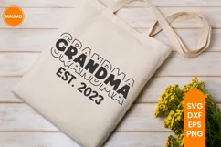 Grandma est 2023 | baby shower | Pregnancy svg quote | New m Product Image 3
