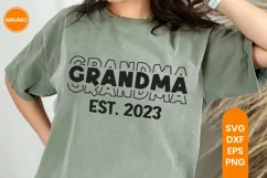 Grandma est 2023 | baby shower | Pregnancy svg quote | New m Product Image 1