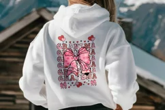 Grandma Valentine Pencil Coquette Bow SVG PNG Product Image 3