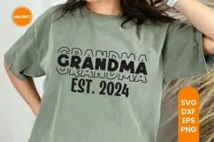 Grandma est 2024 | baby shower, Pregnancy svg quote, New mom Product Image 1