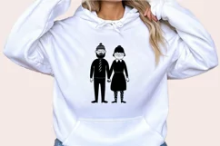 Grandma and Grandpa Sketchy lovely couple vector SVG Product Image 3