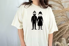 Grandma and Grandpa Sketchy lovely couple vector SVG Product Image 2