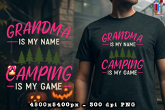 Grandma Camping PNG Funny Outdoor Adventure Quote File