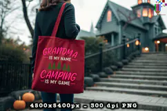 Grandma Camping PNG Funny Outdoor Adventure Quote File
