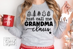 Just Call Me Grandma Claus SVG - Holiday Christmas Sweater Product Image 2