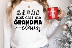 Just Call Me Grandma Claus SVG - Holiday Christmas Sweater Product Image 4