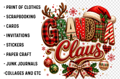 Grandma Claus Sublimation PNG Product Image 2