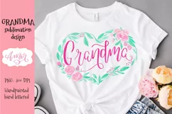 grandmother design for T-shirts