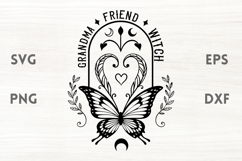 Grandma Friend Witch Quote SVG Product Image 1