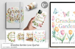 Grandma Garden Love Digital Paper Product Image 1