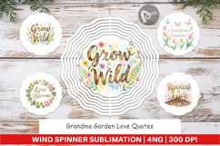 Grandma Garden Love Wind Spinner Product Image 1