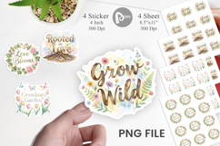 Grandma Garden Love Sticker Product Image 1
