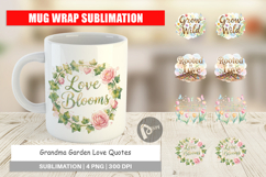 Grandma Garden Love Mug Wrap Product Image 1