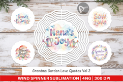 Grandma Garden Love Wind Spinner Product Image 1