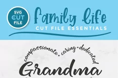 Grandma svg with heart and icon tall Pinterest image