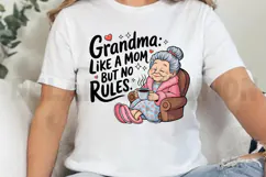 Grandma Like a Mom But No Rules Sublimation PNG Product Image 2