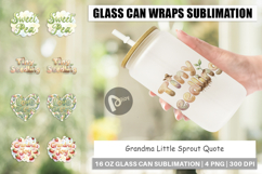 Grandma Little Sprout Glass Can Product Image 1