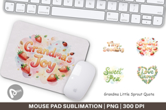 Grandma Little Sprout Mouse Pad Product Image 1