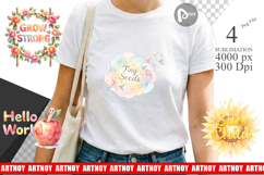 Grandma Little Sprout Sublimation Product Image 1