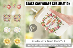 Grandma Little Sprout Glass Can Product Image 1