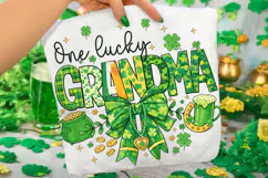 St Patrick's Day One Lucky Grandma PNG, Lucky Grandma PNG Product Image 1