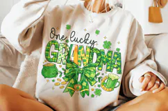 St Patrick's Day One Lucky Grandma PNG, Lucky Grandma PNG Product Image 4