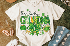 St Patrick's Day One Lucky Grandma PNG, Lucky Grandma PNG Product Image 5