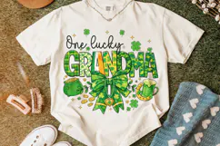 St Patrick's Day One Lucky Grandma PNG, Lucky Grandma PNG Product Image 5
