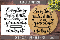 Grandma Makes It Better SVG Kitchen Cutting Board