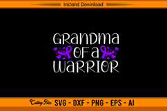 Grandma of a Warrior Hodgkin’s Lymphoma SVG Product Image 1