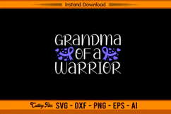 Grandma of a Warrior Stomach Cancer Awareness SVG Product Image 1