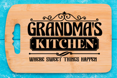 Grandma&#039;s kitchen where sweet SVG, Cutting Board SVG Product Image 1