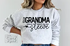 This Grandma Wears Her Heart On Her Sleeve SVG Mothers Day Product Image 2