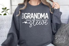 This Grandma Wears Her Heart On Her Sleeve SVG Mothers Day Product Image 4