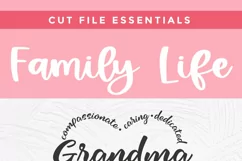 Grandma svg with heart and icon vertical image for Pinterest