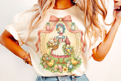 Retro Vintage Goose Easter PNG, Bunny Easter PNG, Easter Egg Product Image 4