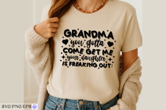 Grandma t shirt design funny family quote for apparel Product Image 3