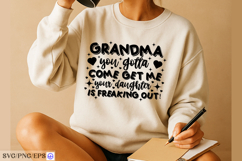 Grandma t shirt design funny family quote for apparel Product Image 4